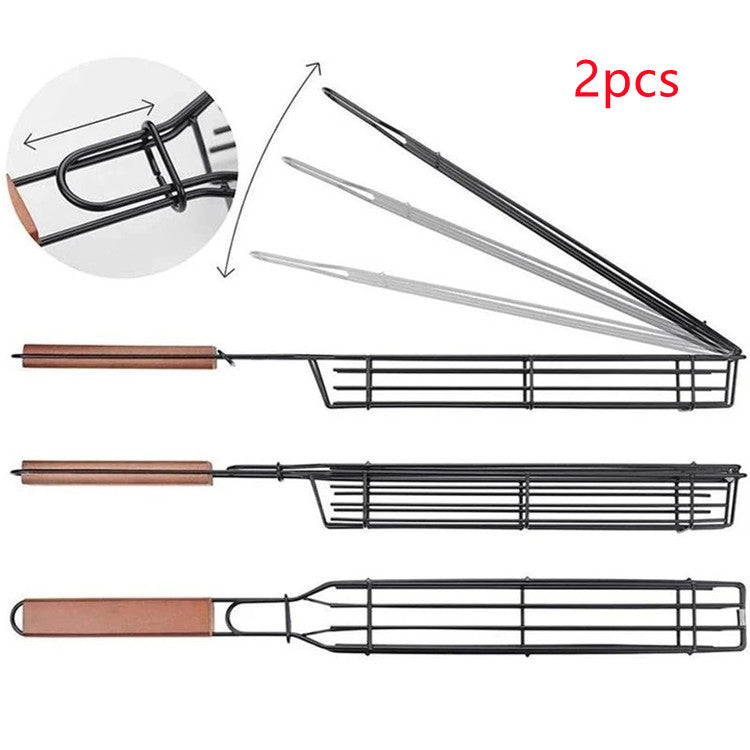 BBQ Grill Mesh Stainless Steel Tools Kitchen Accessories-Nestledhome