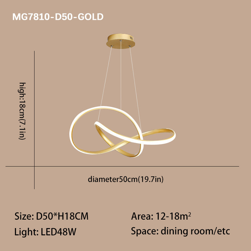Elegant LED lamp Simple Post-Modern Art Chandelier