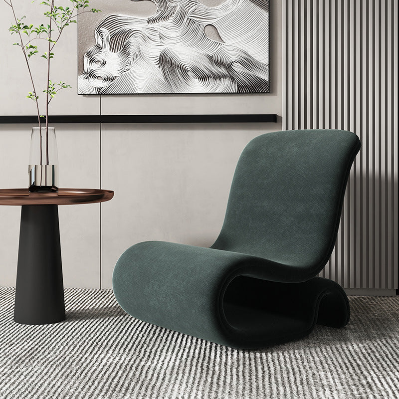 single sofa chair dark green color