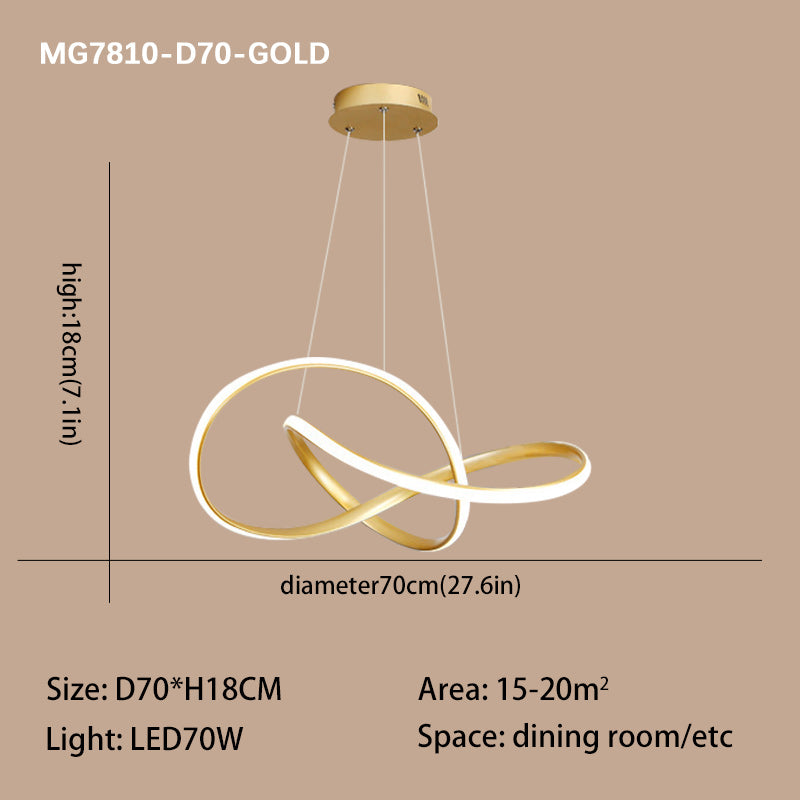 Elegant LED lamp Simple Post-Modern Art Chandelier